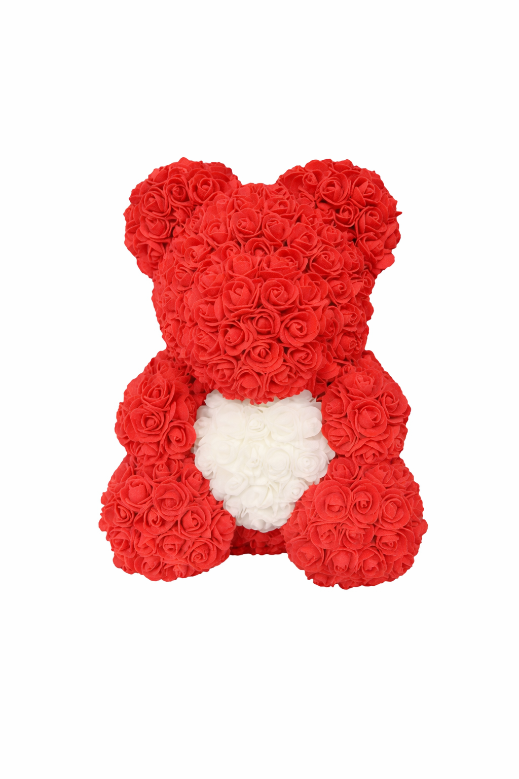 Röd Rosnalle med Vitt Hjärta